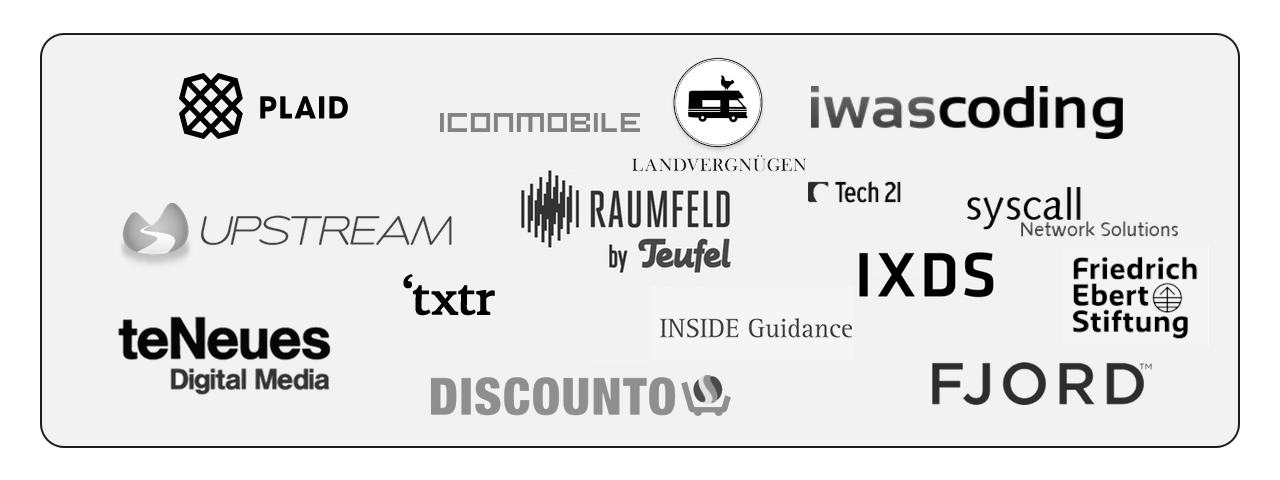Company logos of clients I have worked with